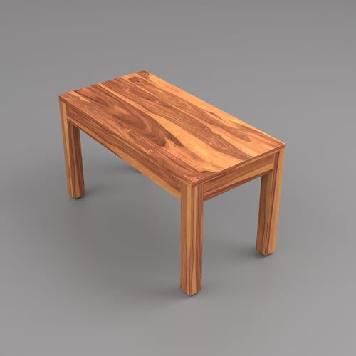 Image of Solid Wood Cane 4 Seater Dining Table Set | Four Seater Dining Table With 3 Cushions Chairs & 1 Bench For Dining Room | 4 Seater Dining Set for Hotel Restaurant | Sheesham, C-Honey