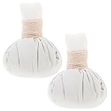 KAILIKETIY Lot De 2 Boules De Massage Aux Herbes Chinoises 2pcs Boule De Spa Chauffante Na...