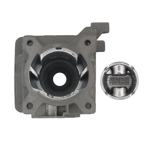 Kolben Zylinder Satz 34mm Zylinderkolben Kolbensatz mit Kolbenring Kolbenbolzen Sicherungsring Zylinderfußdichtung für Stihl BG 85 FS 38 FS 45 FS 55 BG85 FS38 FS45 FS55 Motorsense