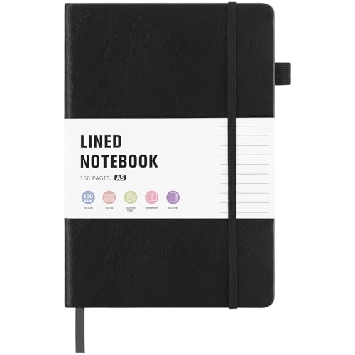 Thboxes 80 Sheets Lined Journal Notebook, 5.7