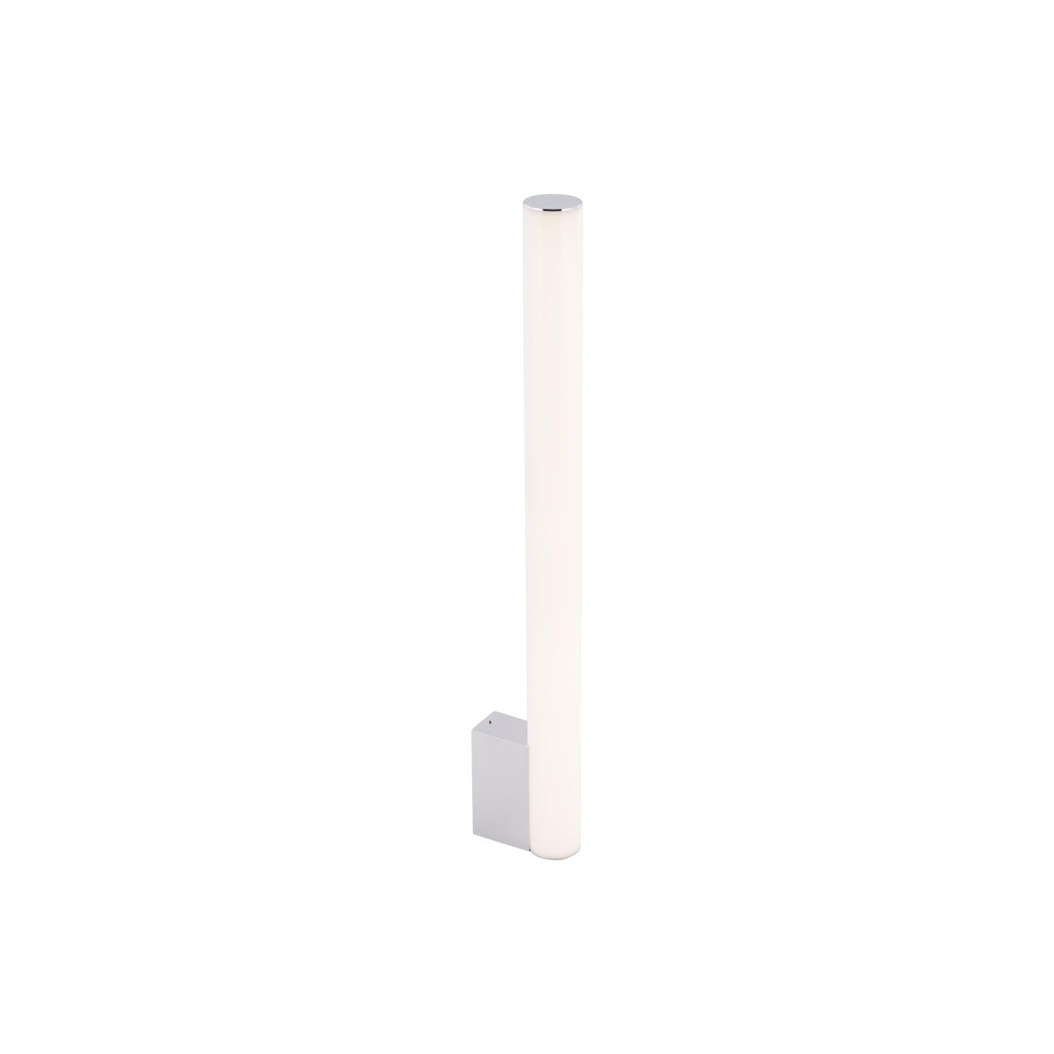 Licht-Erlebnisse LED Wandlampe Bad IP44 H: 50 cm blendarm neutralweiß 4000 K 700 lm Weiß Chrom Wandleuchte Badezimmer Spiegelleuchte