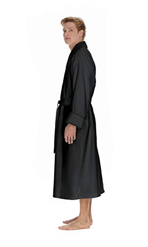 Image of Men's Luxury Hotel Robe by Boca Terry, Microfiber Spa & Resort Bath Robe | Soft, warm hotel-style bathrobe, full length