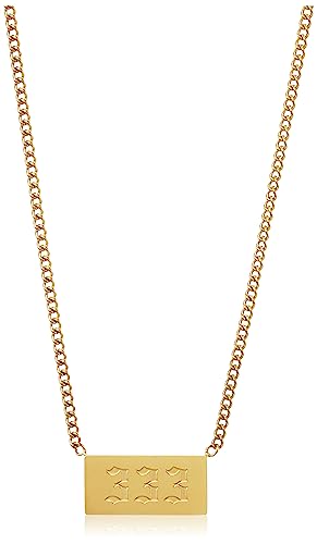 emBOLDen Xpression Angel Number Stainless Steel Pendant Necklace (333)