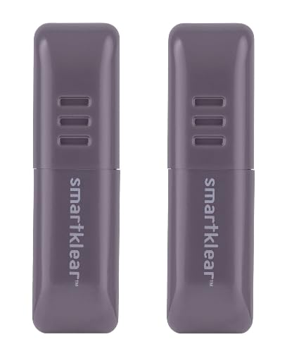 SmartKlear, Black Rubber & Silver Metallic - 2 Pack