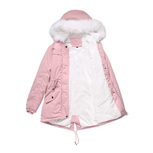 JMKEY Chaqueta de parkas cálida para mujer, chaqueta de esquí impermeable con capucha, abrigo de nieve de montaña, chaqueta de nieve, Estilo1, M Cover