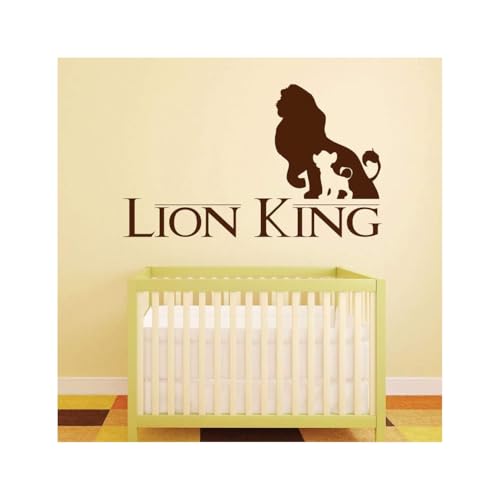 Vinilo Decorativo Simba Mufasa Lion King Pared
