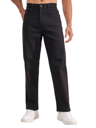 Image of Highlander Men Men's Straight Relaxed Fit Jeans | Stretchable | Everyday Comfort & Style| Jeans for Man|Premium Cotton Blend