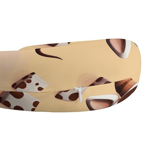 Almohada de espuma viscoelástica 30 cm x 25 cm cervical miniatura 4