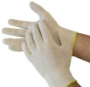 Polyco Dermatology Cotton Seamless Cotton Glove Large Pack of 10 Pairs