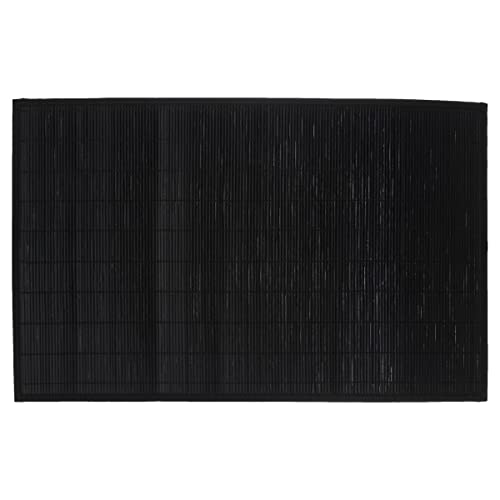 Five - Tapis de Bain Lattes en Bambou Noir 120 x 170 cm