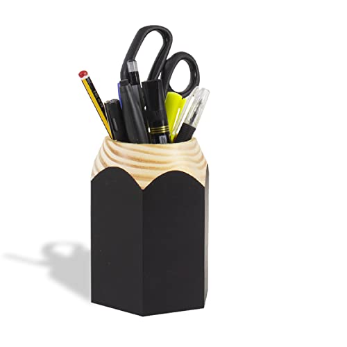 Porta-lápis em formato de lápis