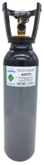 Kit azoto "HEAVY" con bombola piena da 5 lt. 1 MC + riduttore di pressione prova tenuta impianto