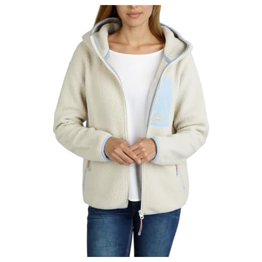 DENIMFY DFLea Damen Fleecejacke mit Kapuze