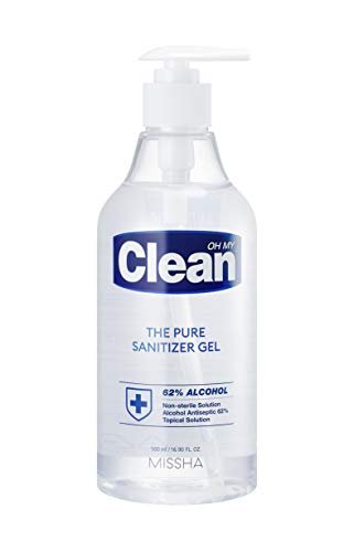 [MISSHA] Oh My Clean Hand Sanitizer Gel, contains 62% Alcohol (ethanol),500ml/16.90 fl.oz.