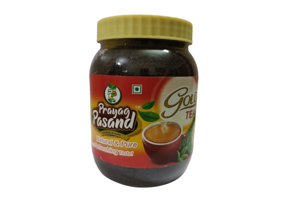 Prayag Pasand Gold Tea (500 Gram Jar) | Natural | Strong, Healthy & Tasty | Assam Tea | Vegan, 500 Gram JAR (B0B133WZB9) Amazon Price History, Amazon Price Tracker