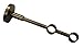 Gardinia Support de Tringle à Rideau Double avec Plaque de Fixation en métal, pour 2 tringles, Support fermé, Matériel de Fixation Inclus, Série Chicago, Diamètre: 20 mm, Couleur: Bronze