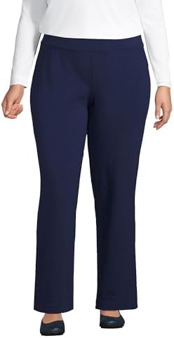 Lands' End Starfish Mid Rise Straight Leg Pants