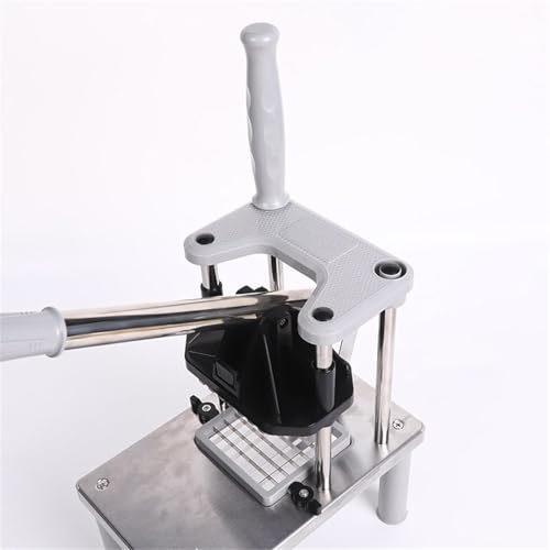 Image of KPS Professional Stainless Steel Potato Chipper | French Fry Cutter with Lever | Easy Manual Potato Slicer | for Home & Commercial Use | Easy Grip Handle for Potatoes & Veggies (Pack of 1)