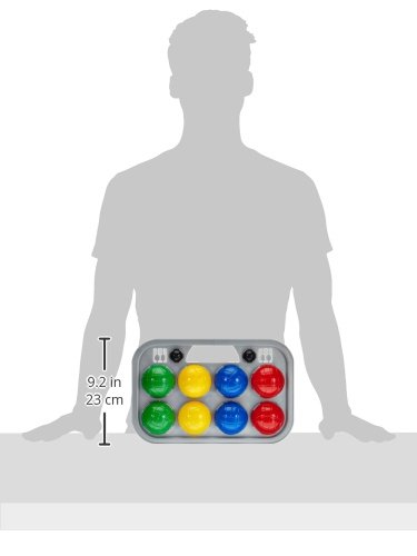 Simba 107401391 - Boccia Spiel Tragekorb, 8 Kugeln 7x8cm, 2 Zielkugeln – Bild 4