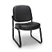 OFM Model 405-VAM Armless Guest and Reception Chair, Anti-Microbial/Anti-Bacterial Vinyl, Black