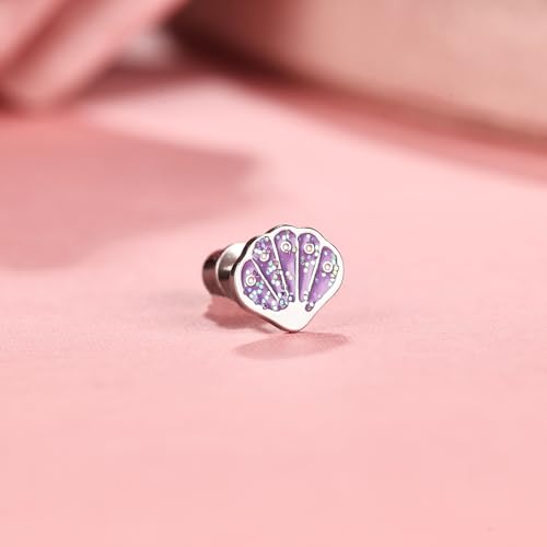 AOEDEJ 2 Pairs Stainless Steel Earrings for Women Cute Hypoallergenic Earring Studs Hypoallergenic Birthday Gift for Women4