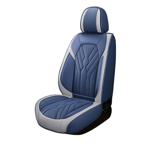 日産セレナ C27 C26 C25 H28.8~に適用車シートカバー座布団 防水 全天候型汚れ防止 取付簡単 滑り止め 収納便利クッションプロテクター前後席背もたれ耐摩耗性通気ナッパレザー素材(青)