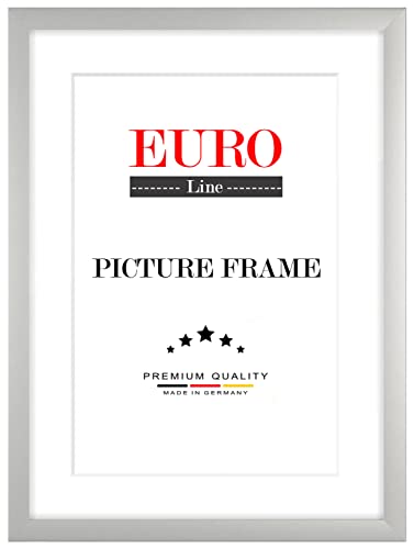euroline35 fotos a escala para 12 cm x 10 – 150 cm imágenes, marco de madera MDF Medida Incluye entspiegeltem acrílico cristal y DM posterior, marco ancho: 35 mm, madera, plateado mate, 12 x 54 cm Bildmaß
