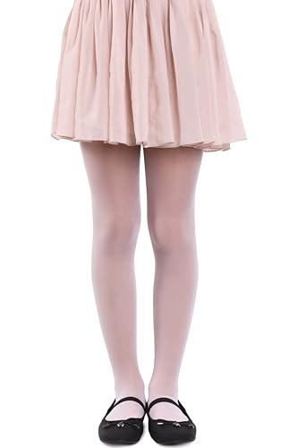 MANA MANA Collant Per Bambine Eleganti E Comodi - Versatili, Sottili E Trasparenti Per Ogni Occasione, Scuola E Outfit - Made In Italy, Bianco, 122/128 cm