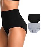 OPIBOO High Waisted Underwear for Women Stretchy Postpartum Moisture Wicking Briefs Ladies Tummy Control Panties Soft Comfortable Underpants Multicolor