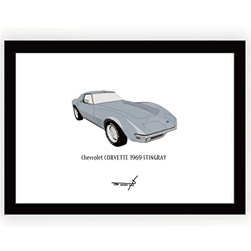 |X^[ re[WJ[|bvA[g A A4z V{[ERxbg 1969 XeBOC pTCY297mm×210mm t[ Chevrolet corvette 1969 STINGRAY ASH