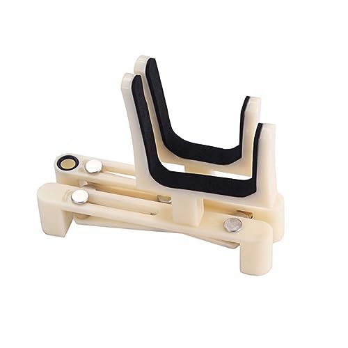 Abaodam Adjustable Violin Stand Holder Portable Plastic Accessory with Foldable Design Sponge Pad for Scratch Protection for All Violin