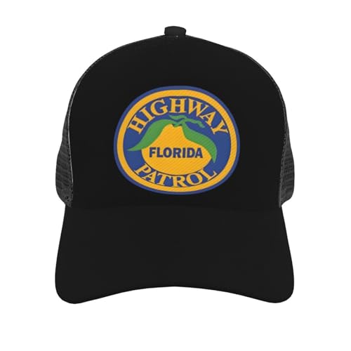 Florida Highway Patrol Mesh Baseball Cap - Classic Adjustable Peak Cap, Trucker Hat for Men & Women2