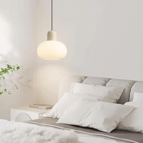 Abat-jour de lampe suspendue en verre E27 pour diffusion douce