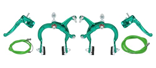 Lowrider Bike Mx Brake Front & Rear Alloy Set Green.