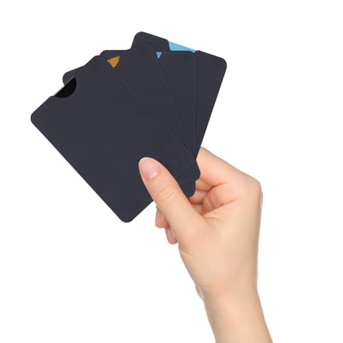 15 Stück EC Karten Schutzhülle, RFID Blocker Kartenhülle, Kartenschutzhülle für EC Karte, für Kreditkarte, Personalausweis, Bank Karte 9.1x6.2cm Schwarz – Bild 7