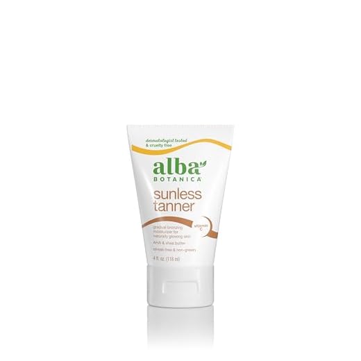 Alba Botanica Sunless Tanner, Gradual Bronzing Moisturizer, with Vitamin C and Shea Butter, 4 Oz (Packaging May Vary)