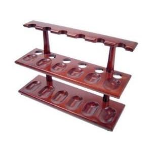 F.E.S.S. Beautiful 12 Tobacco Pipe Stand 2 Level Pipe Holder Pipe Furniture