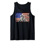 quad biker atv equitazione bandiera americana quattro ruote canotta