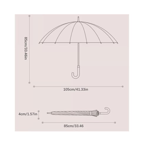 Parapluie résistant à la tempête pour éviter les baleines cassées - 7