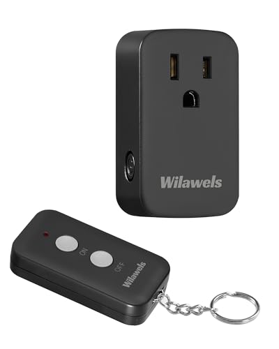 Remote Control Outlet Plug Wireless On Off Power Switch, Black