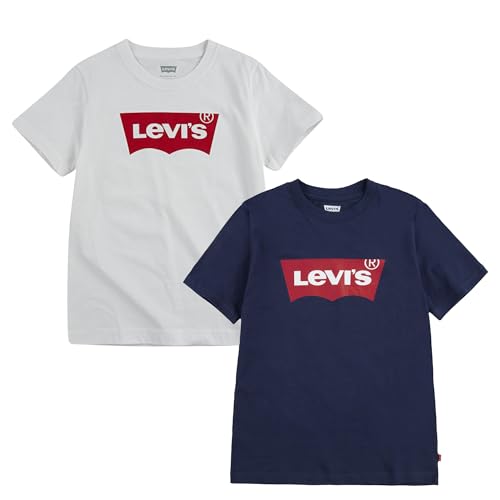 Levi's Kids Jungen Boy's T-Shirt 2 Pack T-Shirt, Blue/White, 2 Jahre