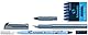 Schneider 74863 Ceod Shiny Schreibset mit Füller, Tintenroller, Tintenkiller (Rechts- und Linkshänder, M-Feder, inkl. Tintenpatronen königsblau) pacific blue, 9-teiliges Set, 1 Stück (1er Pack)