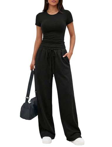oncharm Women's 2 Piece Lounge Sets Matching Summer Travel Airport Outfits