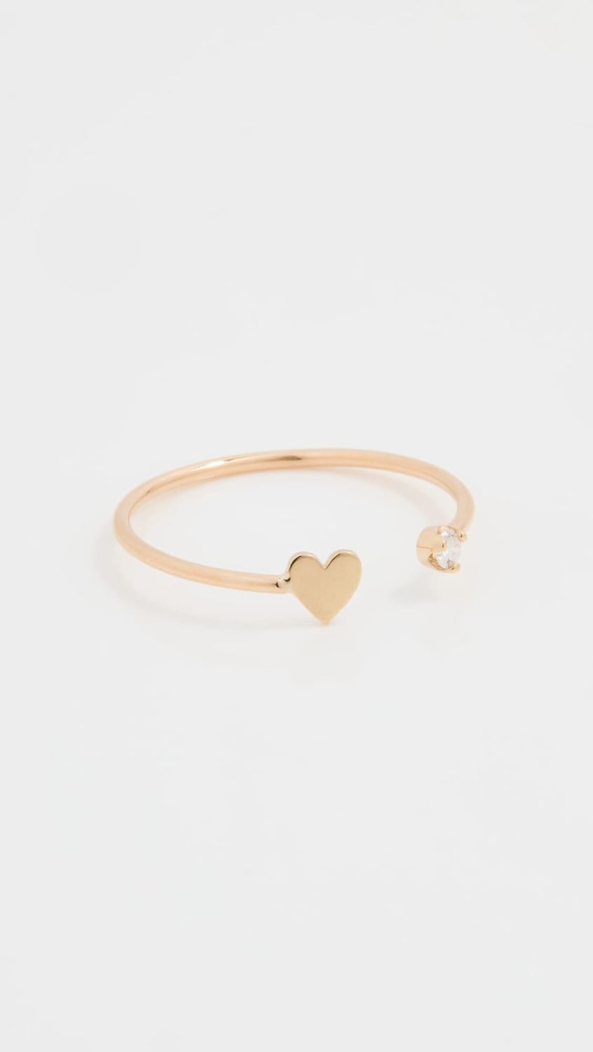 Zoe Chicco Women's 14k Gold Open Itty Bitty Ring, Gold, 6 - Image 2