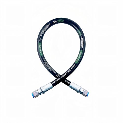 Image of Haichy 26711-04-04-12 Hydraulic Hose Swivel Assembly 1 /4 inch Hydraulic Hose with Female JIC X Female JIC, 12 inch Long, 5800 PSI