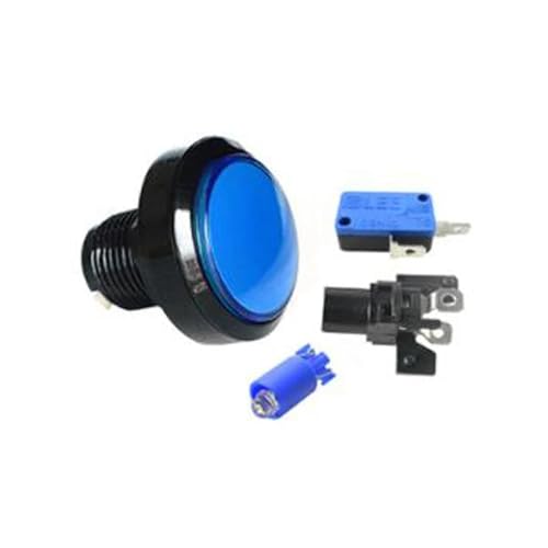 Interrupteur bouton d arcade LED rouge 45mm pour borne de jeu retro - 6