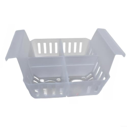 Emiif Fioriere quadrate in plastica con 4 fori per piantare il giardinaggio domestico, 10 cm, trasparente (B)