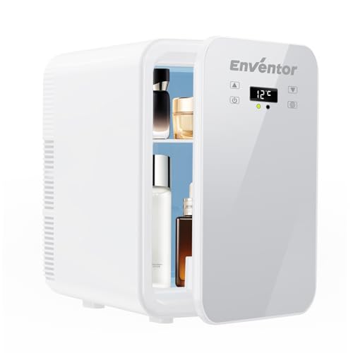 Enventor Mini Kühlschrank 10L, Kleiner Kühlschrank für Zimmer, Duales Kühlsystem, 12V / 220V...