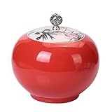 DYXYH Klassischer keramischer Tee-Dosen-Küchen-Gewürz-Container mit Deckelgläser Home Aufbewahrungsgefäß Jar Tea Wege Liefert Tee Caddy (Color : A, Size : 1800ml)