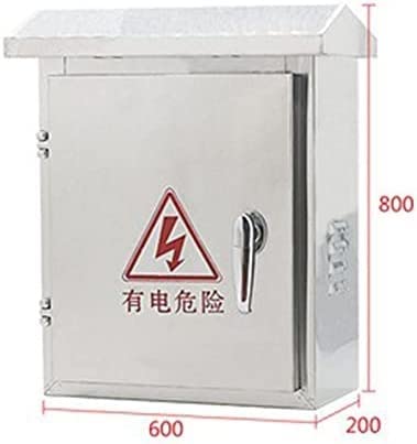 Caja de conexiones eléctrica Caja Eléctrica For Exteriores, Caja De Conexiones Con Cubierta Con Bisagras, Caja De Distribución De Metal For Montaje En Pared Resistente A La Intemperie, Con Placa De Mo